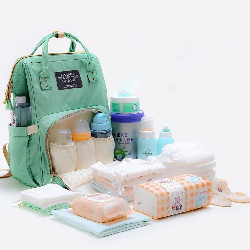 Mochila Maternidade Multifuncional Bele Rose - Elegância e Conveniência