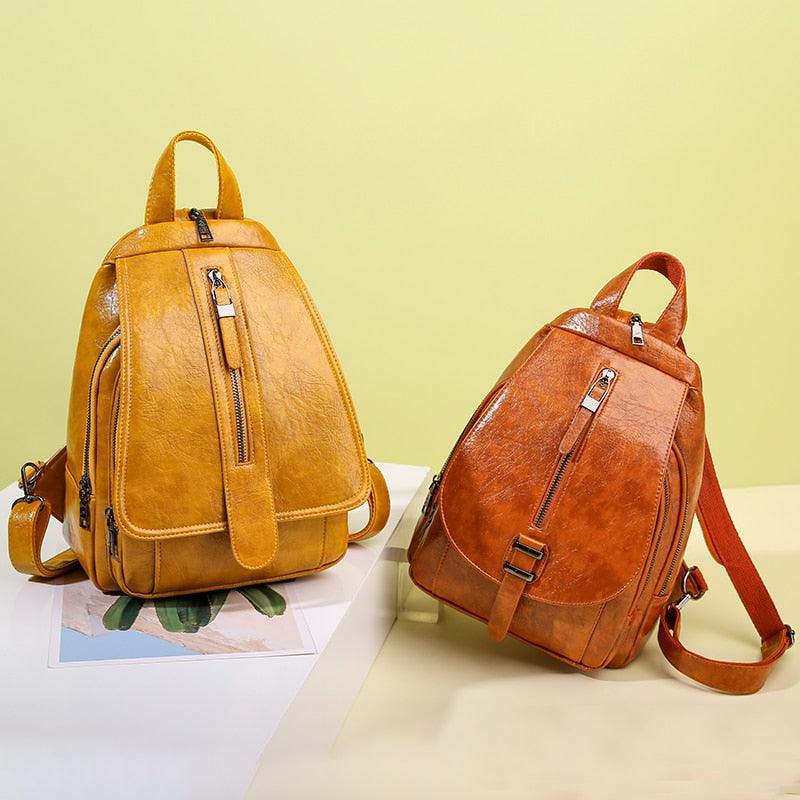 Mochila Luxo Sofia - Sofisticação em Couro Sintético