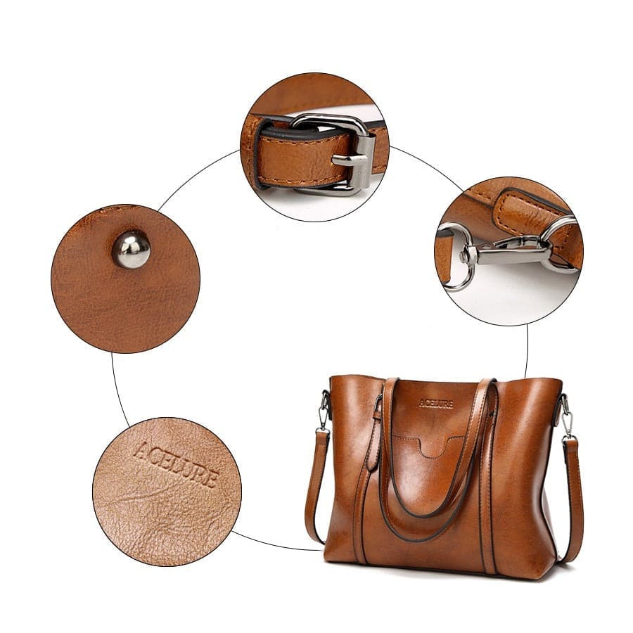 Bolsa Olivia Charme Urbano - Couro Fino com Bele Rose Acessórios