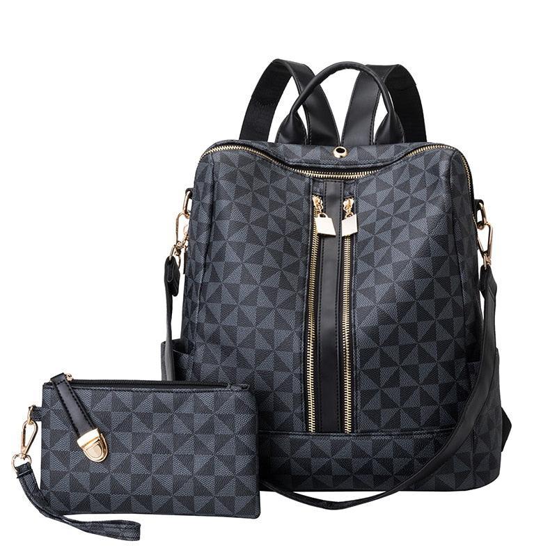 Mochila Luxo Olivia - Estilo Único em Couro Sintético